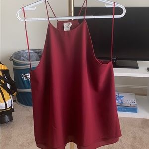 High neck tank top, racer back